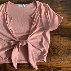 Pastel Pink Keyhole Crop